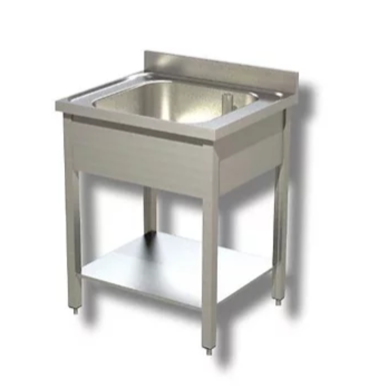 Sudoper jedno korito 700×600 sa policom – 430/304