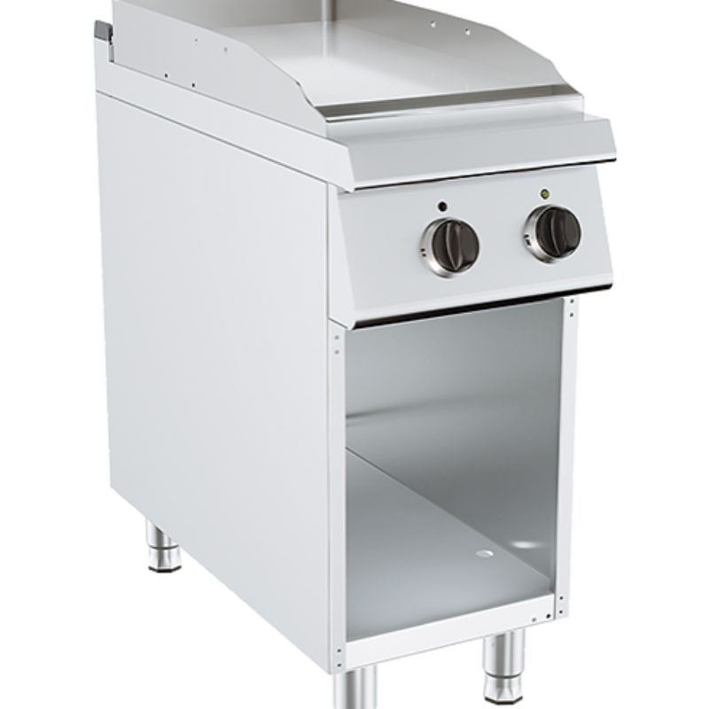 Električni roštilj ravna krom ploča na otvorenom postolju