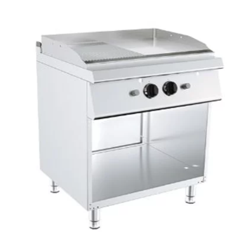 Plinski roštilj kombinirana krom ploča na otvorenom postolju