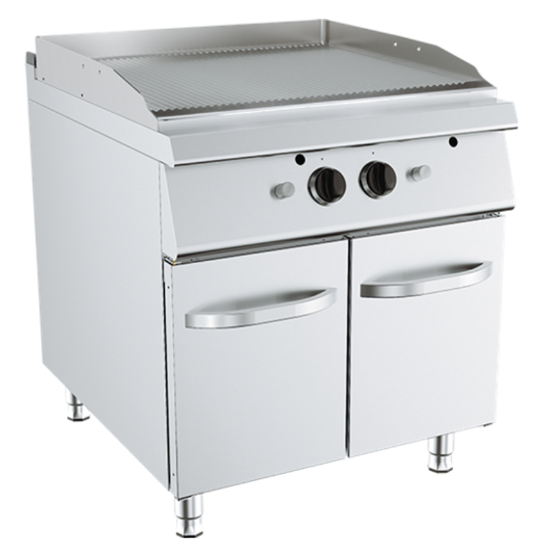 Plinski roštilj rebrasta ploča na zatvorenom postolju