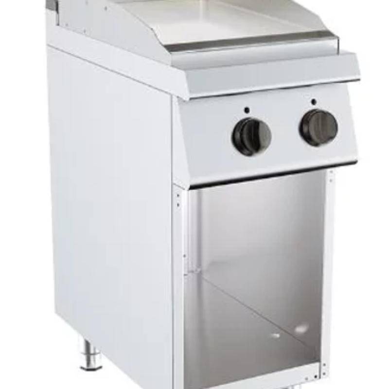 Električni roštilj ravna krom ploča na otvorenom postolju