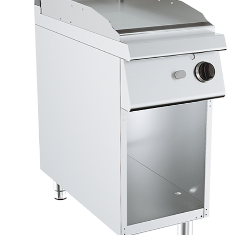 Plinski roštilj ravna krom ploča na otvorenom postolju