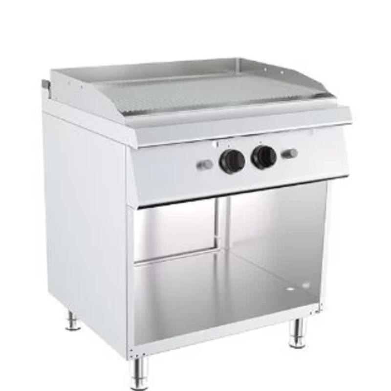 Plinski roštilj rebrasta ploča na otvorenom postolju