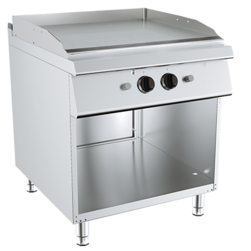 Plinski roštilj ravna ploča na otvorenom postolju